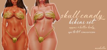 skull candy bikini || xps to ts4 conversion
