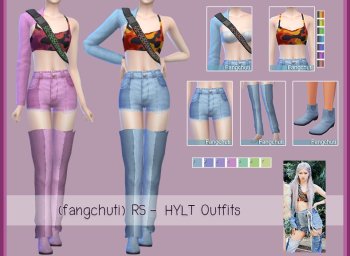 Rosé - HYLT - Denim outfits (Blackpink)