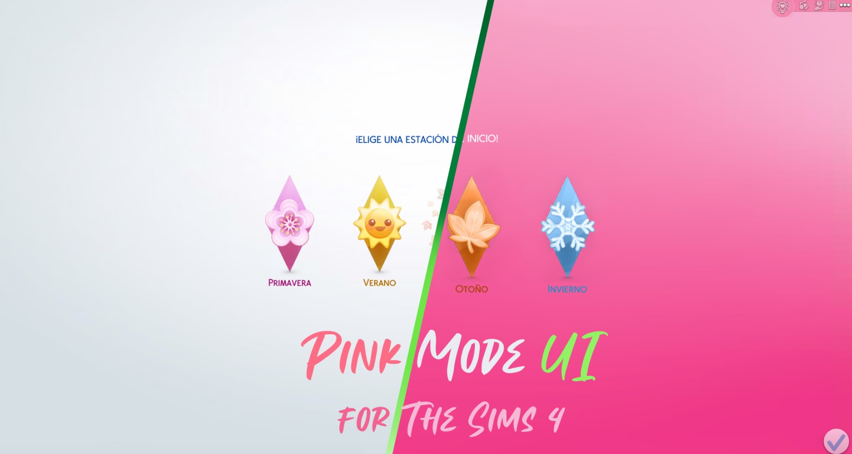 Pink Mode UI for The Sims 4 (July 14, 2023) - The Sims 4 / Mods ...