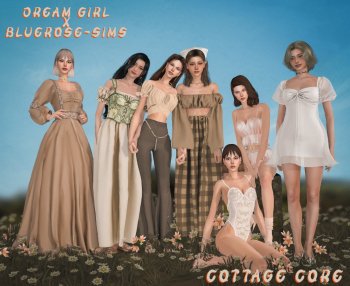 Sims Cottage Core Set By Dreamgirl & Bluerose