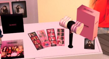 Black Pink really small Fan Pack Sims 4