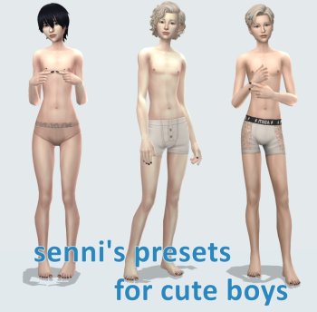 Senni's presets for cute boys