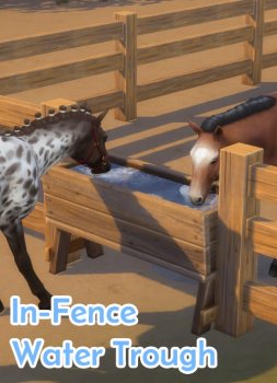 Horse Water Trough - In-Fence Edit