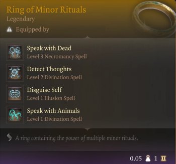 Ring Of Minor Rituals