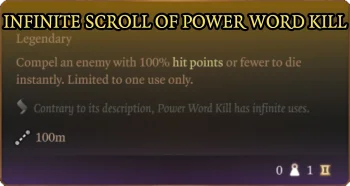 Infinite Scroll of Power Word Kill
