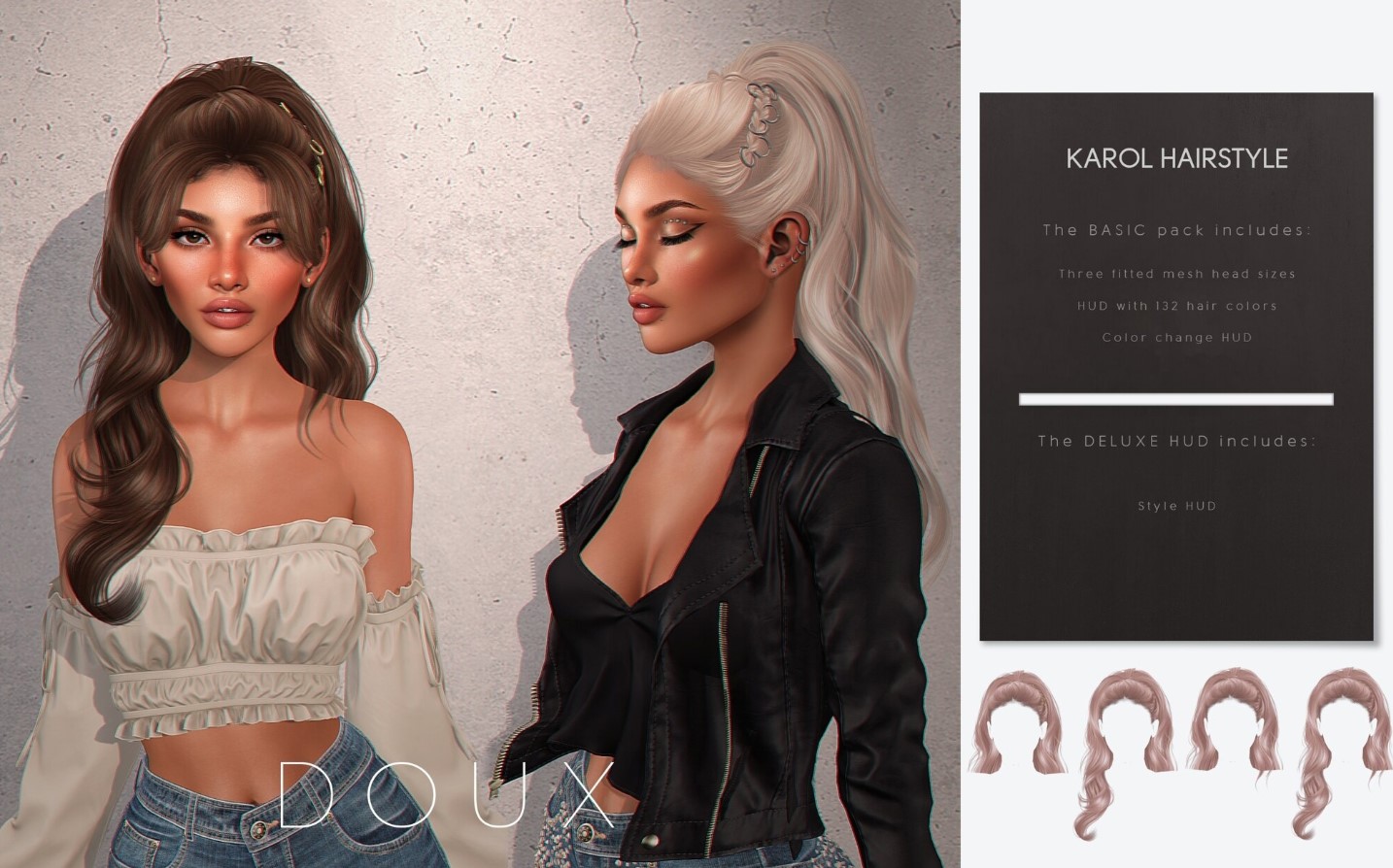 DOUX - Karol hairstyle - Hairstyles / Patreon Exclusives - Exclusive ...