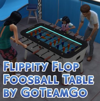 TS4 Flippity Flop Foosball Table by GoTeamGo