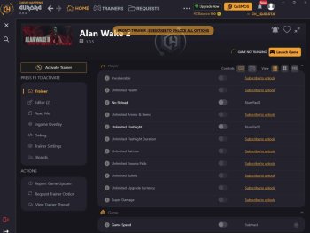 Alan Wake 2: Trainer +14