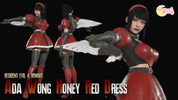 Ada Wong Honey Red Dress