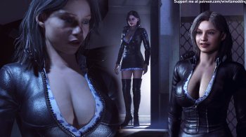 Claire In Nico Robin's Lambskin Leather Dress