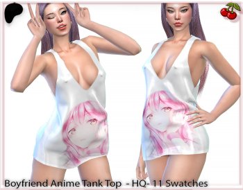 Boyfriend Anime Tank Top Dress