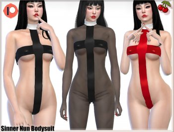 Sinner Nun Roleplay Bodysuit