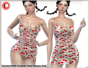 Hangover Cherry Micro Mini Dress Set