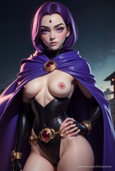 18yo Raven (Teen Titans) + Sex Poses