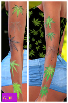 Weed Tattoos For Females & Males