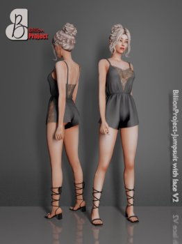Jumpsuit with lace V2