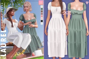 Laurel Milkmaid Dress