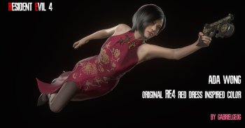 Ada Wong Original RE4 Red Dress Inspired Color	v2.0