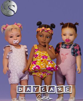 DAYCARE Infant Collection (3 Onsies + 2 Pacifiers + Headband)