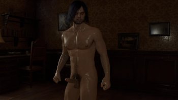 Naked Villain Leon Erected Wet