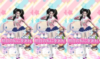 Sims 4 dance animation 明日の私に幸あれ / ナナヲアカリ cover DL